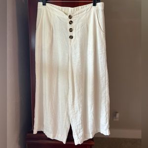 Great linen wide leg pants